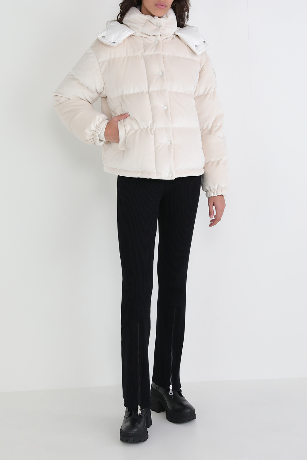 מעיל פוך קטיפה